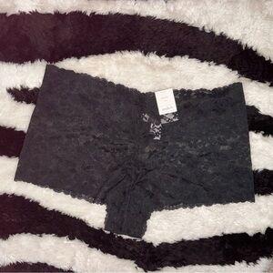Auden Black Floral Lace Boyshorts L (multiple postings for XL)